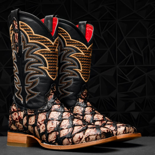 Orix Jumbo Pirarusu Leather Boots - Square Toe