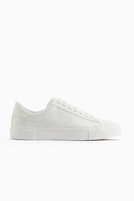 White Retro-inspired Sneakers