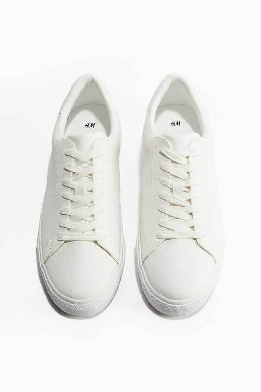 White Retro-inspired Sneakers
