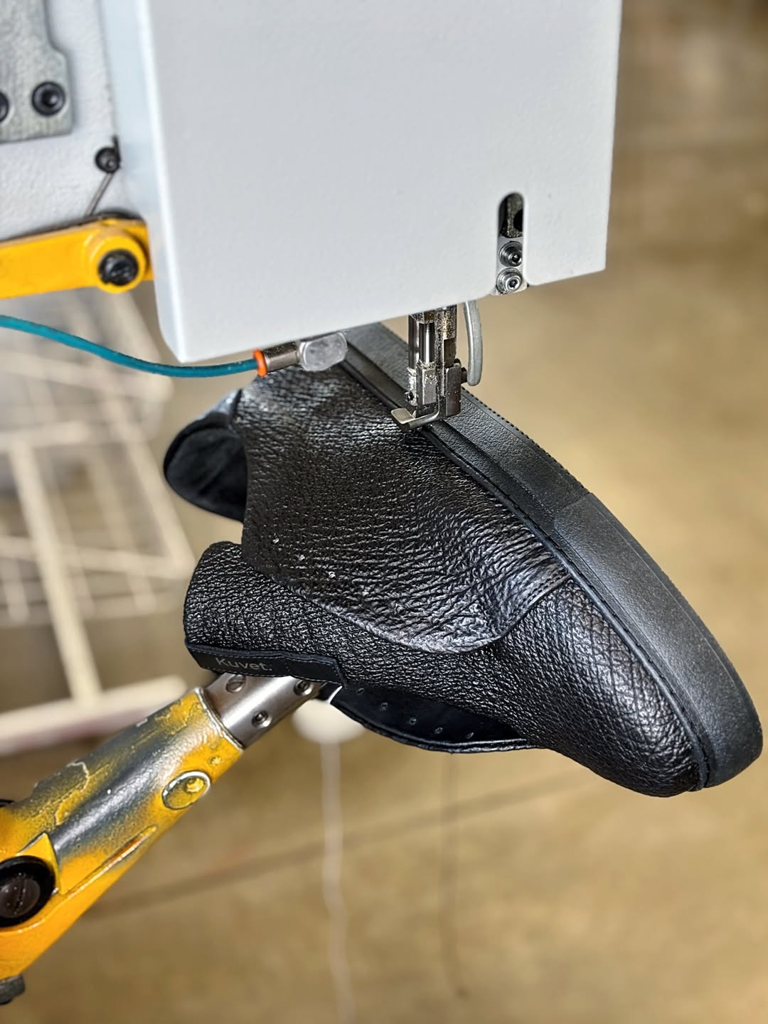 Men's Black Sharkskin Sneakers