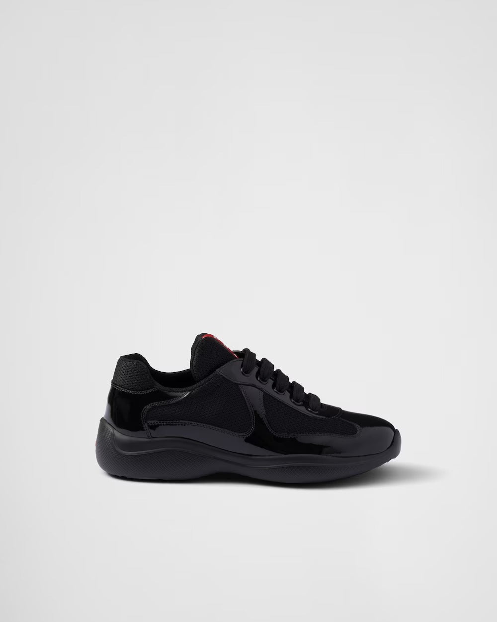 Men's Black America's Cup Biker Fabric Sneakers
