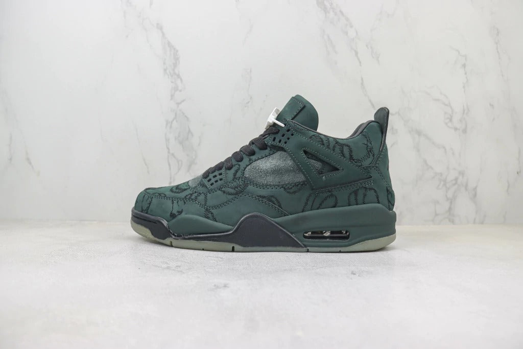 Men's Green Retro Sneakers