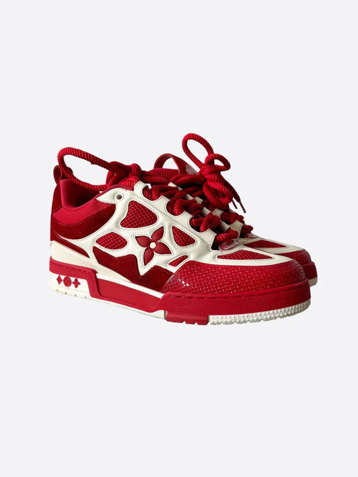 Red & White Skate Sneaker - Louis Vuitton
